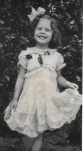 Me as a flower girl.